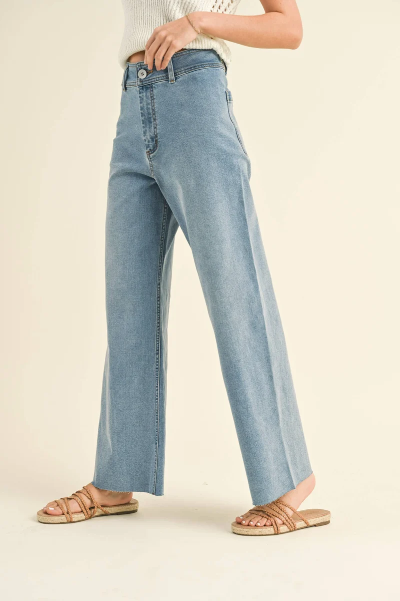 Straight Wide Leg Pant Matcha