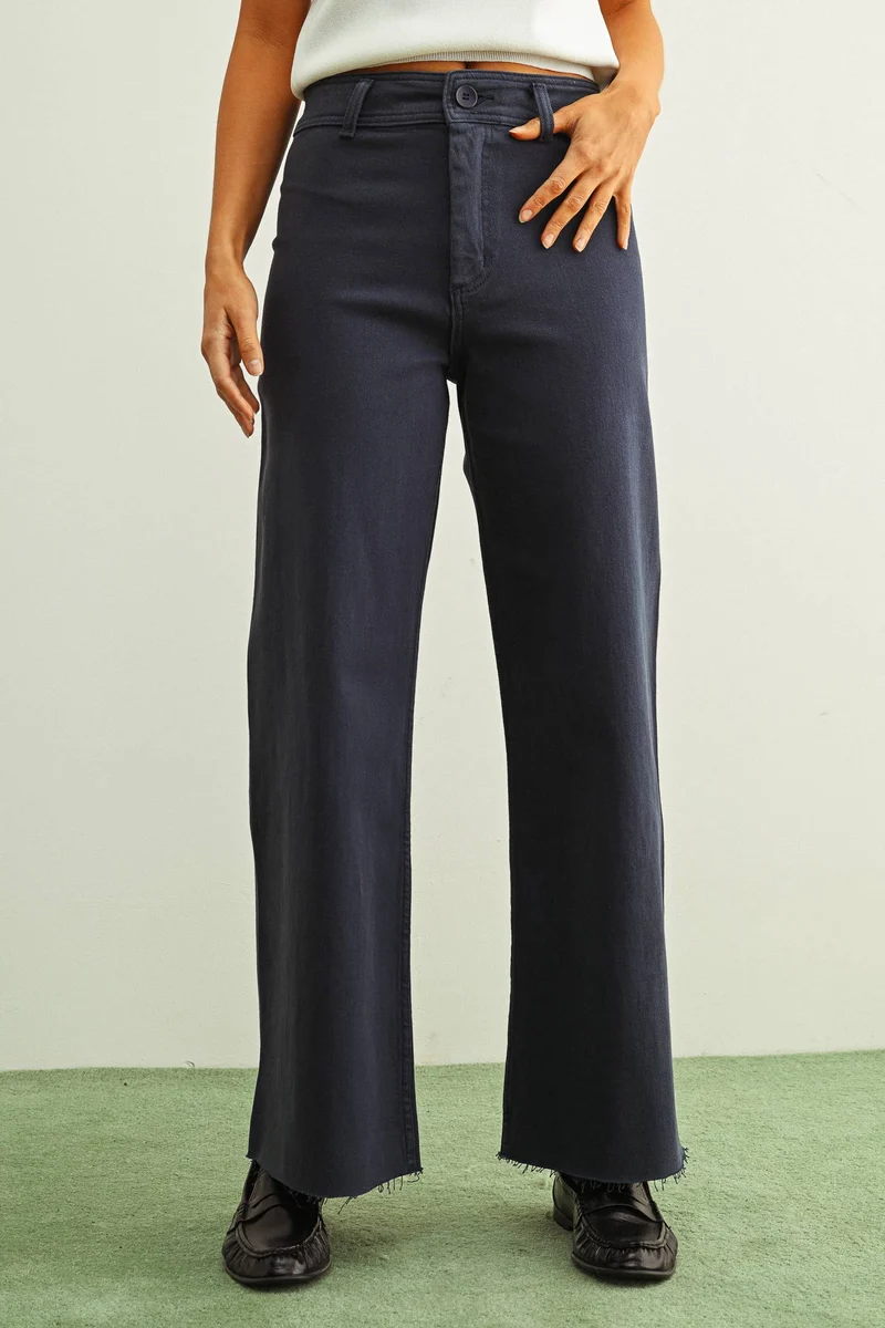 Straight Wide Leg Pant Matcha