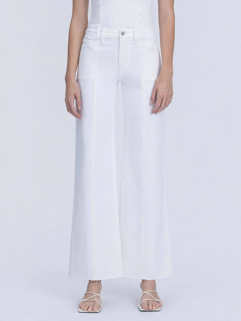 High Rise Optic White Pant