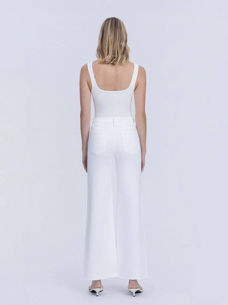 High Rise Optic White Pant