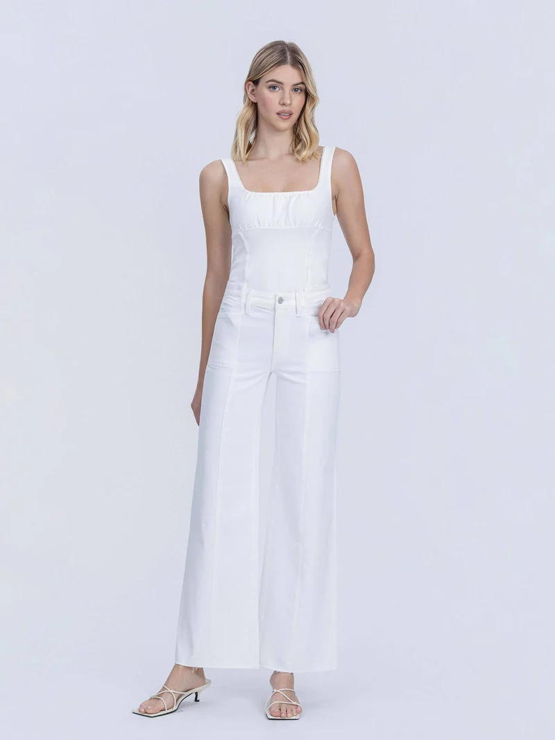 High Rise Optic White Pant