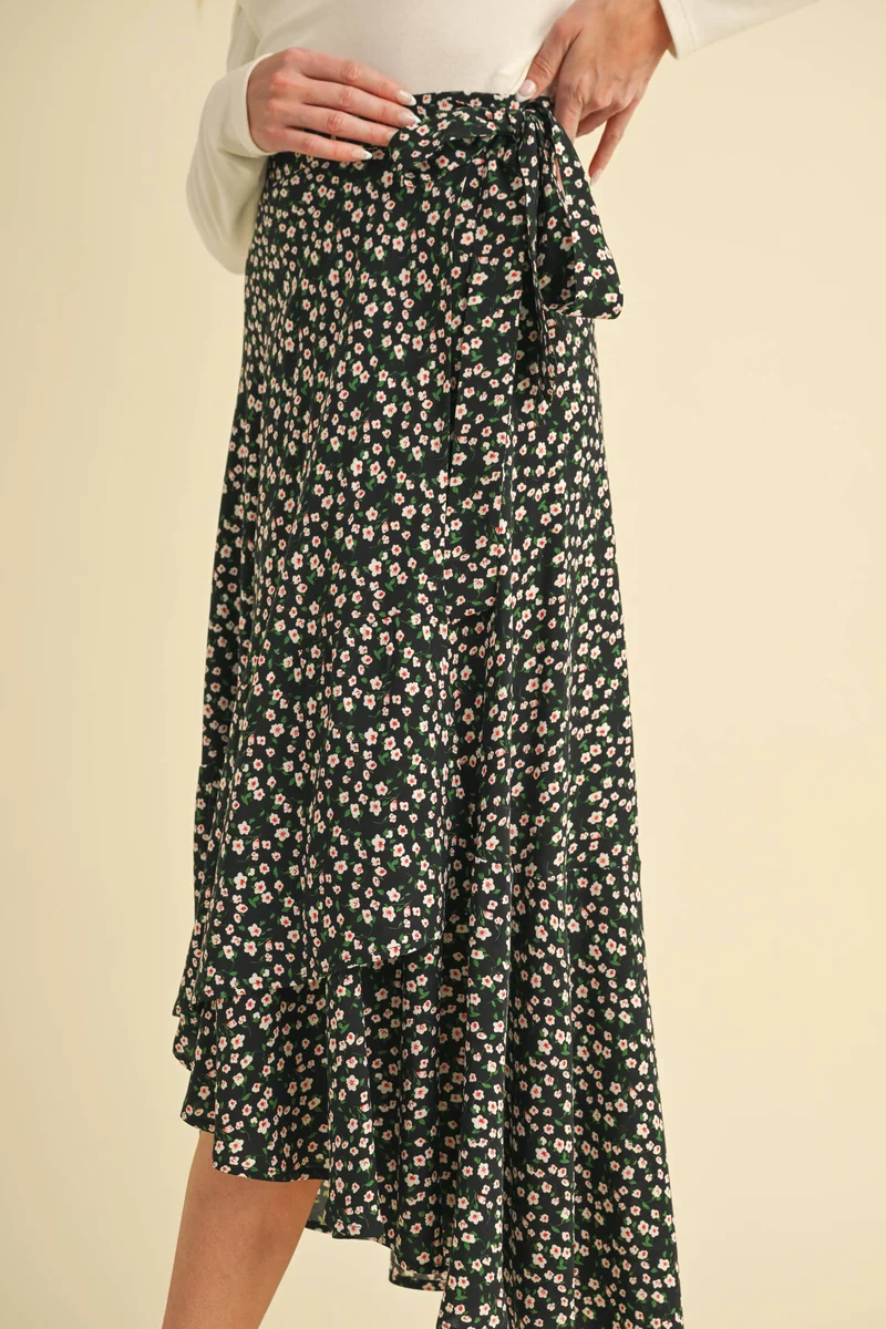 Wrap Ruffle Skirt