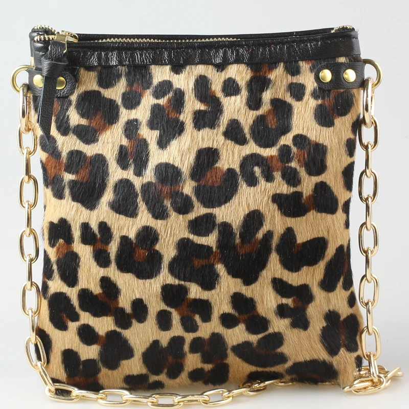 The Fancy Jane Shoulder bag and Crossbody bag: Celestial: Gold burnout on White hair-on-hide / Lined / Gold Shoulder Chain