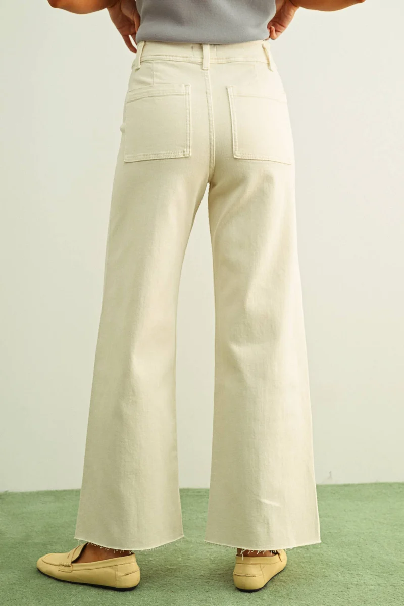 Straight wide leg Burnt