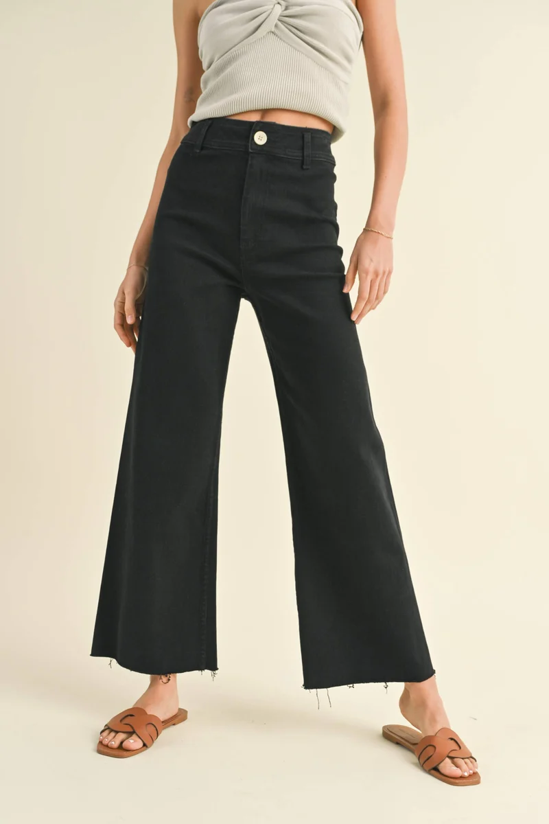 Straight wide leg Burnt