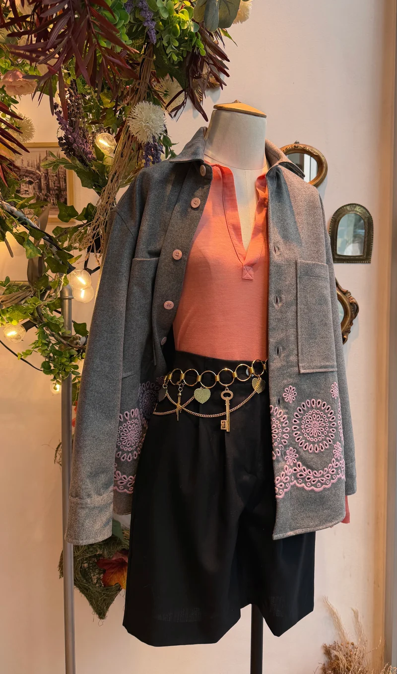 Bermudas en laine fraîche Miró