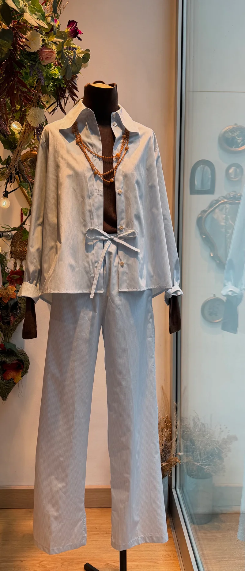 Pantalon rayé Modigliani