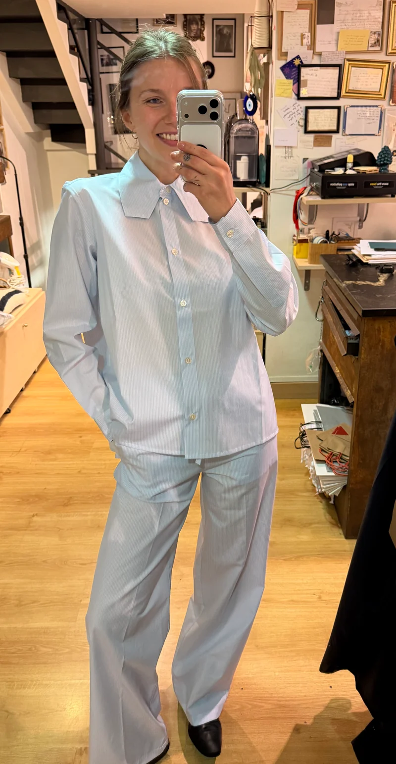 Pantalon rayé Modigliani