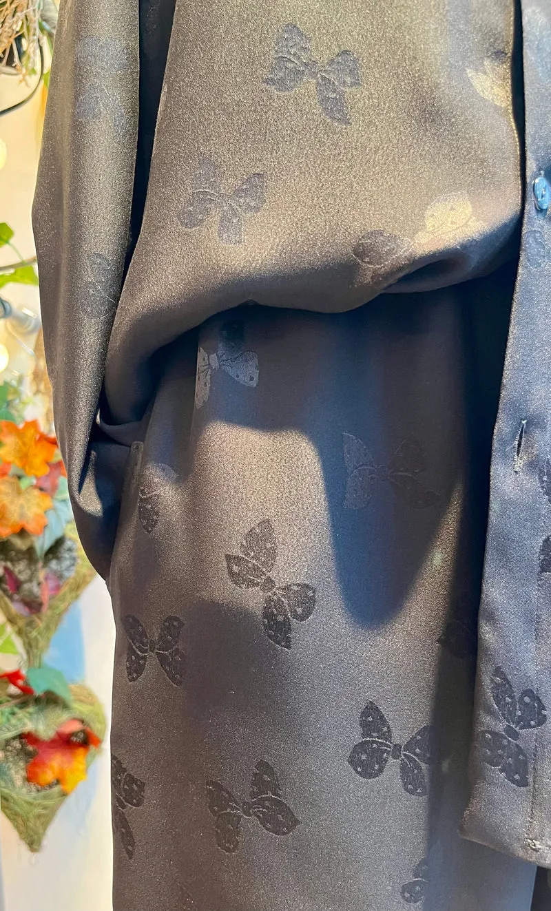 Pantalon en onyx Modigliani avec nœuds