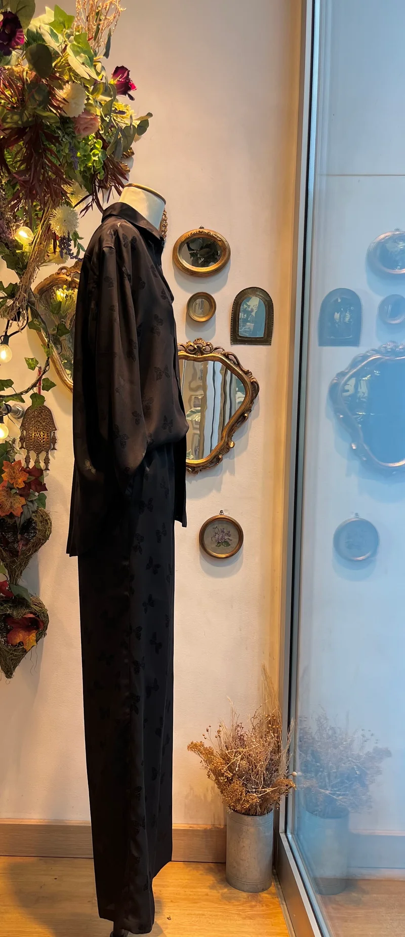 Pantalon en onyx Modigliani avec nœuds