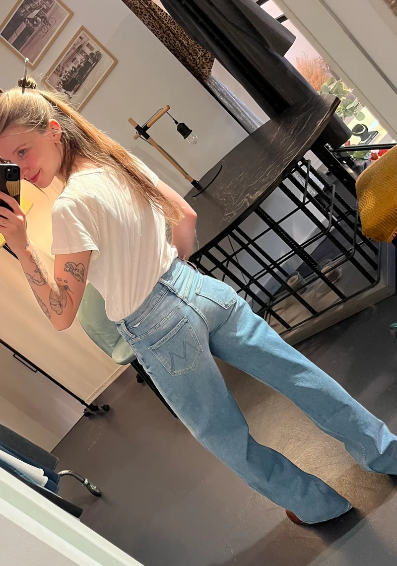 Jean ample à jambes larges