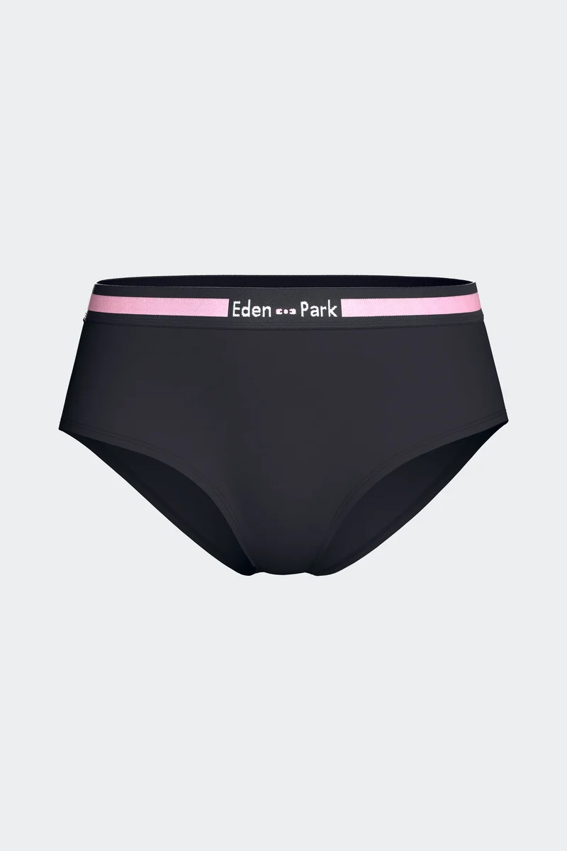 Shorty uni en coton stretch marine