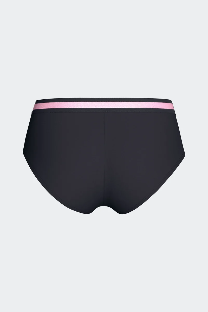 Shorty uni en coton stretch marine
