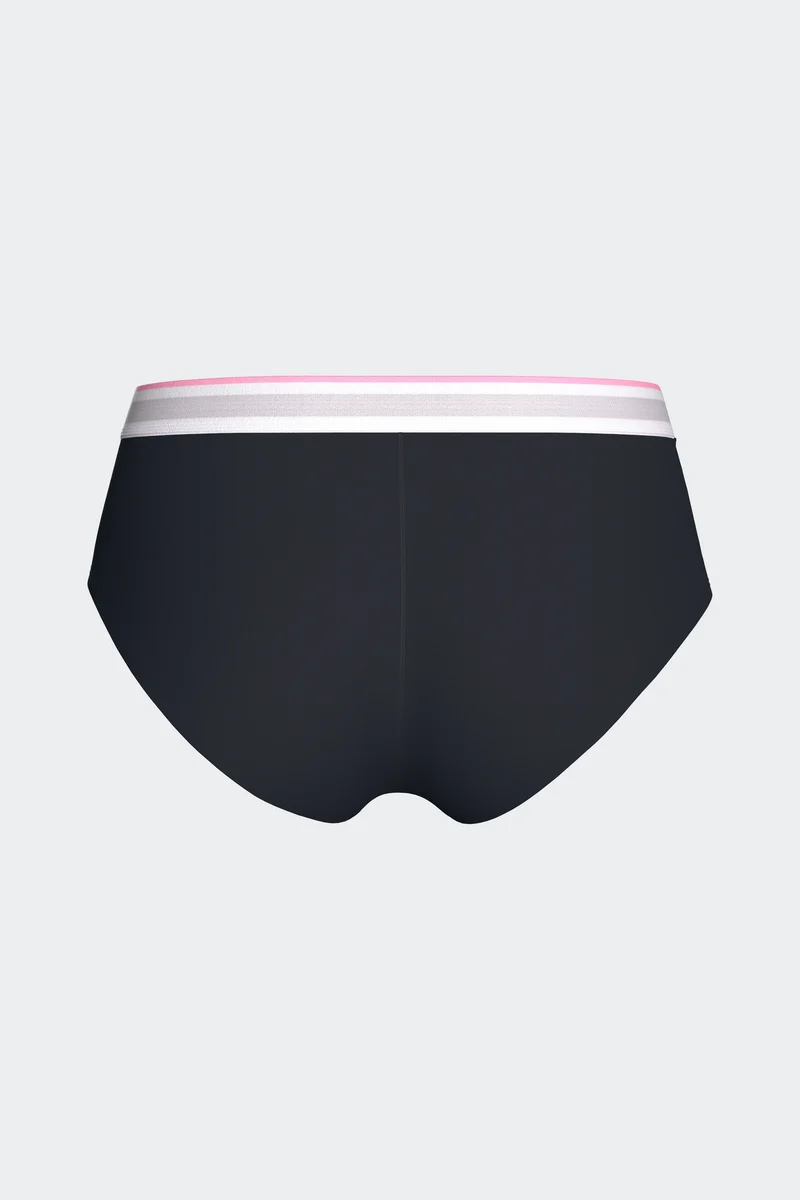 Shorty uni en Tencel stretch marine