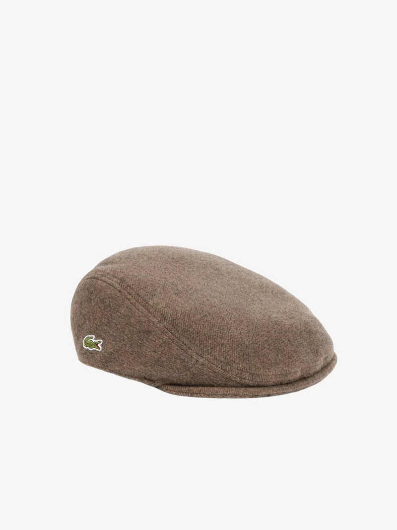 Béret Lacoste marron en laine