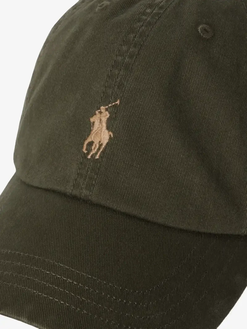 Casquette Ralph Lauren kaki en coton