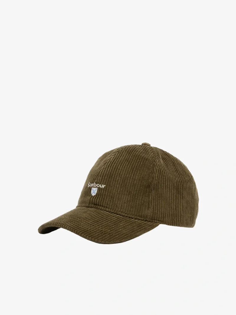 Casquette Barbour kaki en velours