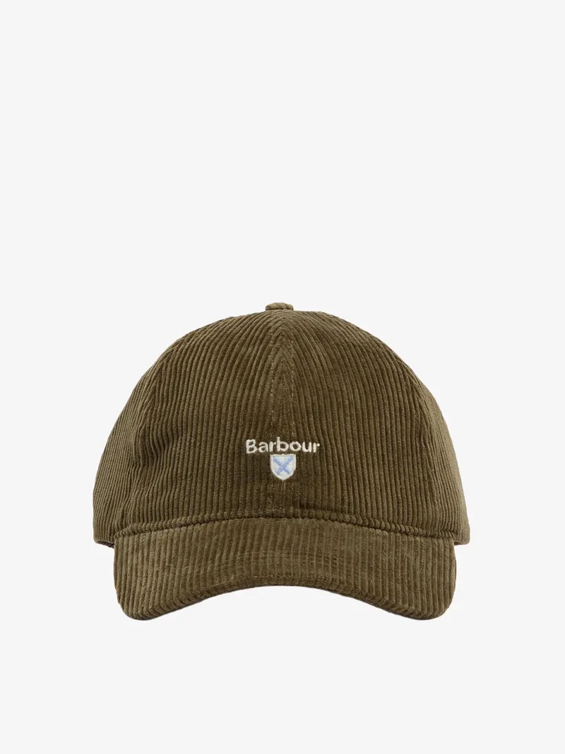Casquette Barbour kaki en velours