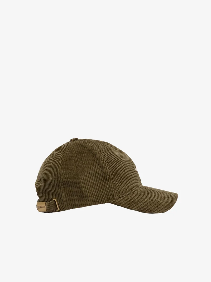 Casquette Barbour kaki en velours