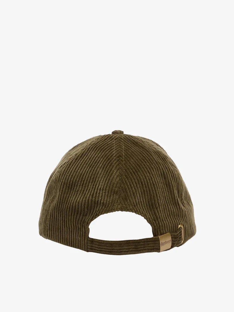 Casquette Barbour kaki en velours