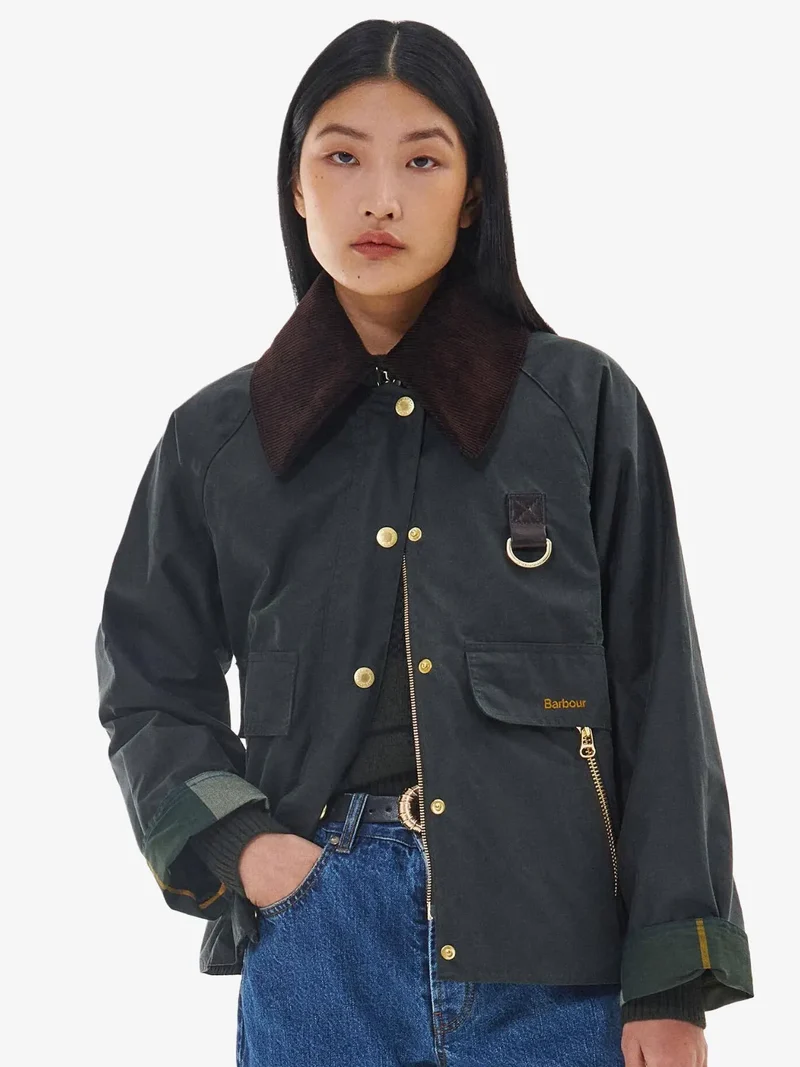 Veste huilée femme Catton Barbour marine
