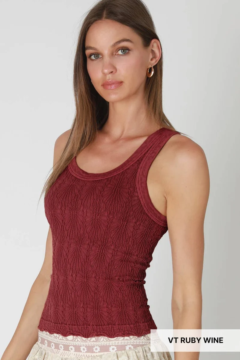 NS8465 - Vintage Reversible Lace Top: Vintage Oak