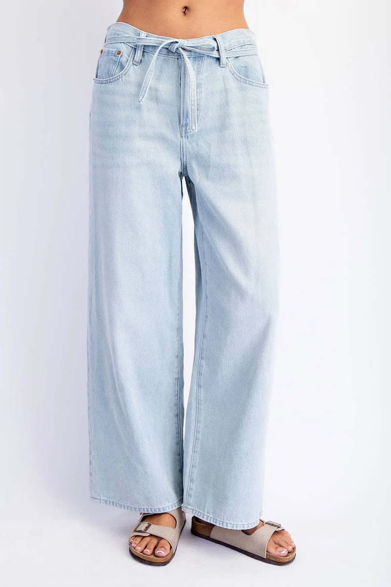 Baggy linen jeans