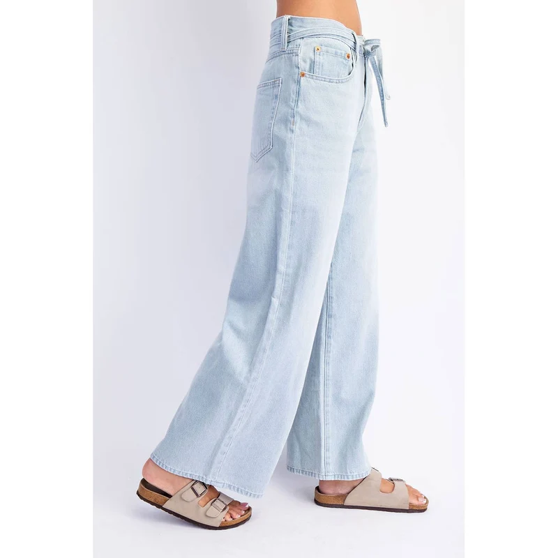 Baggy linen jeans