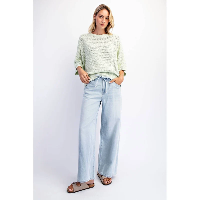 Baggy linen jeans
