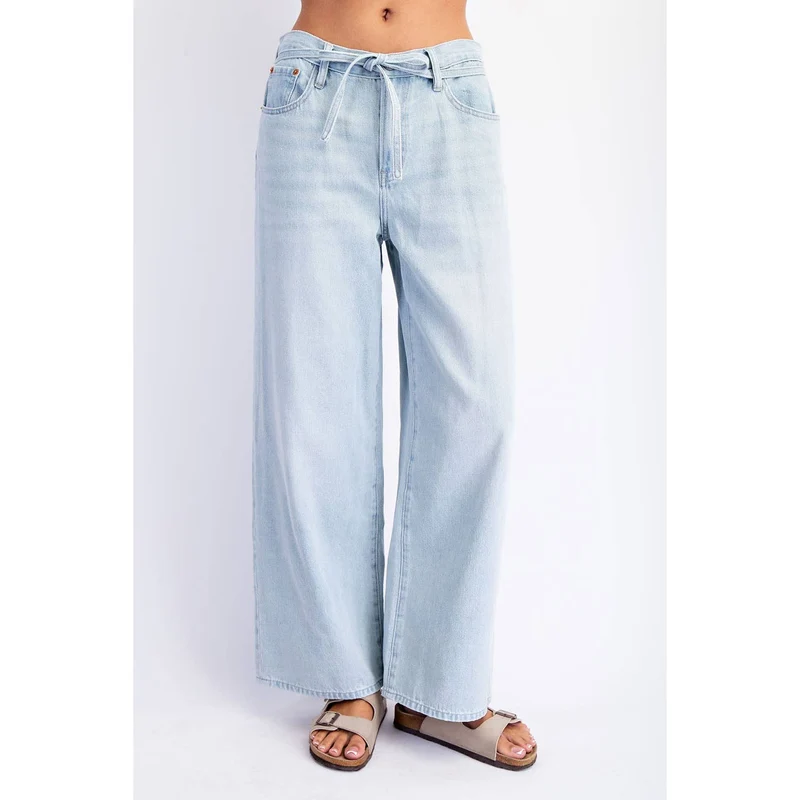 Baggy linen jeans