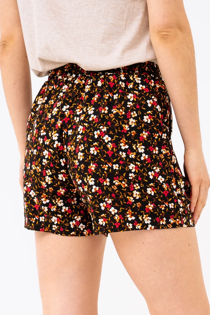 Le short fleuri taille élastique