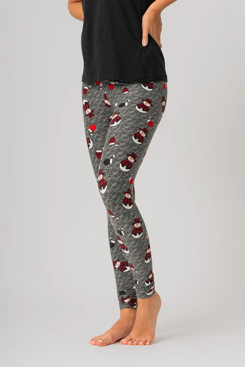 Le legging ultra doux bonhommes de neige