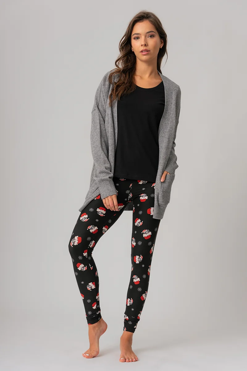 Le legging ultra doux chatons et cupcakes