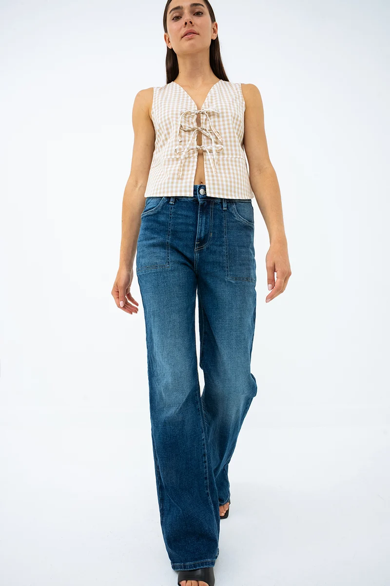 Le jeans jambe large par Suko