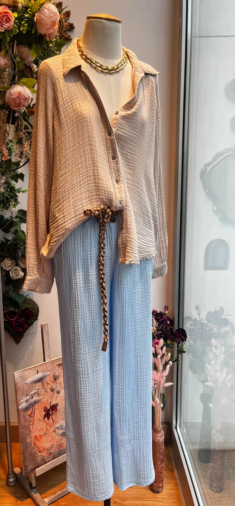 Pantalon pervenche