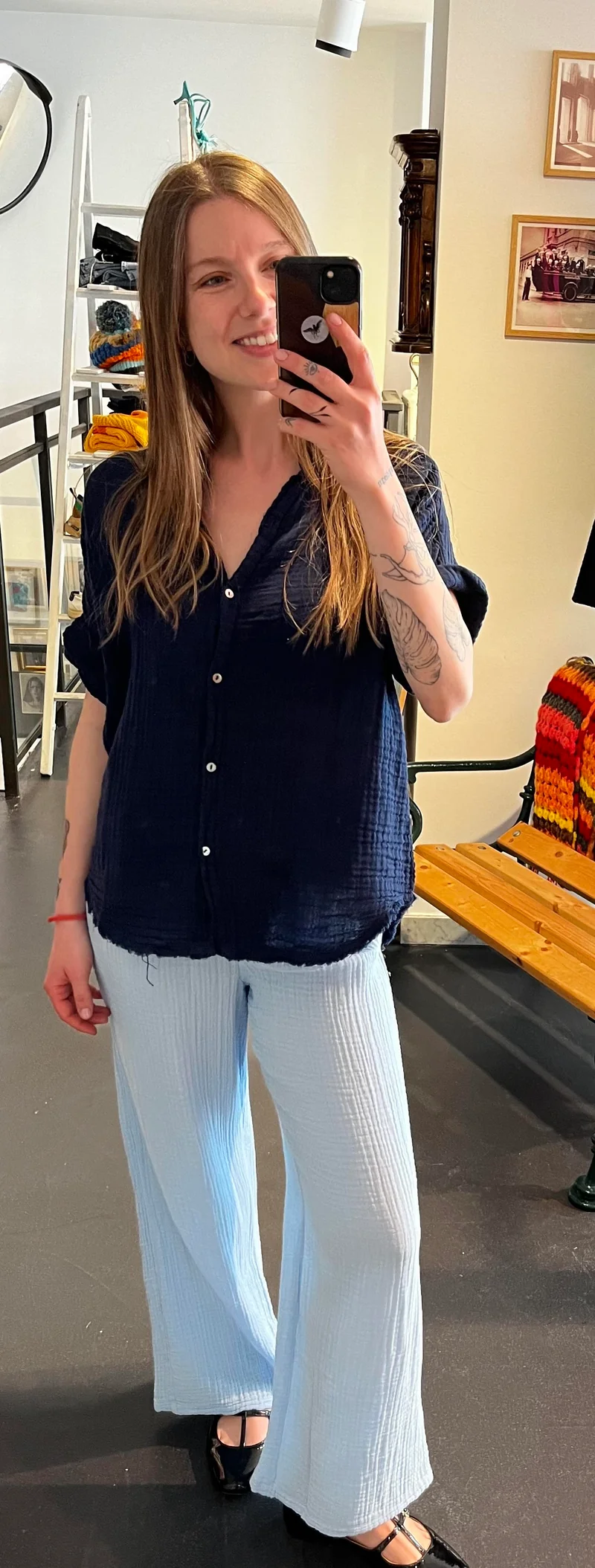 Pantalon pervenche