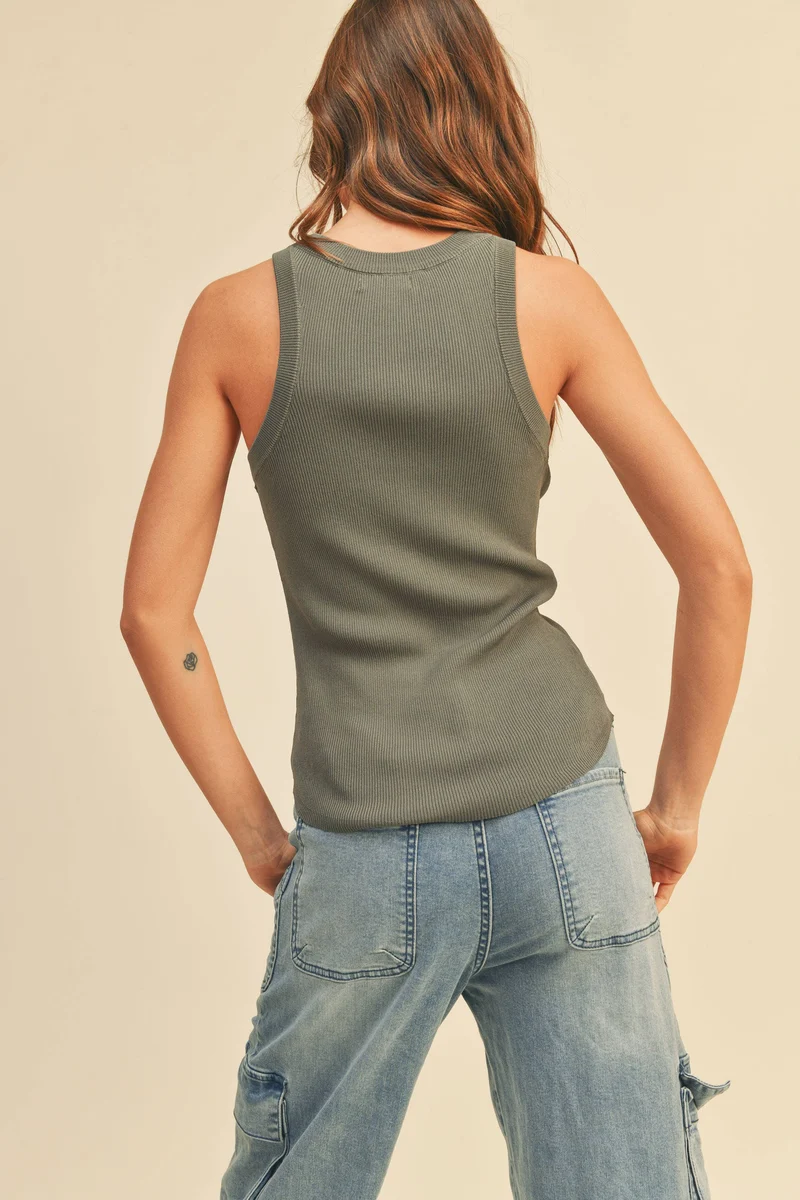 RIBBED TANK TOP