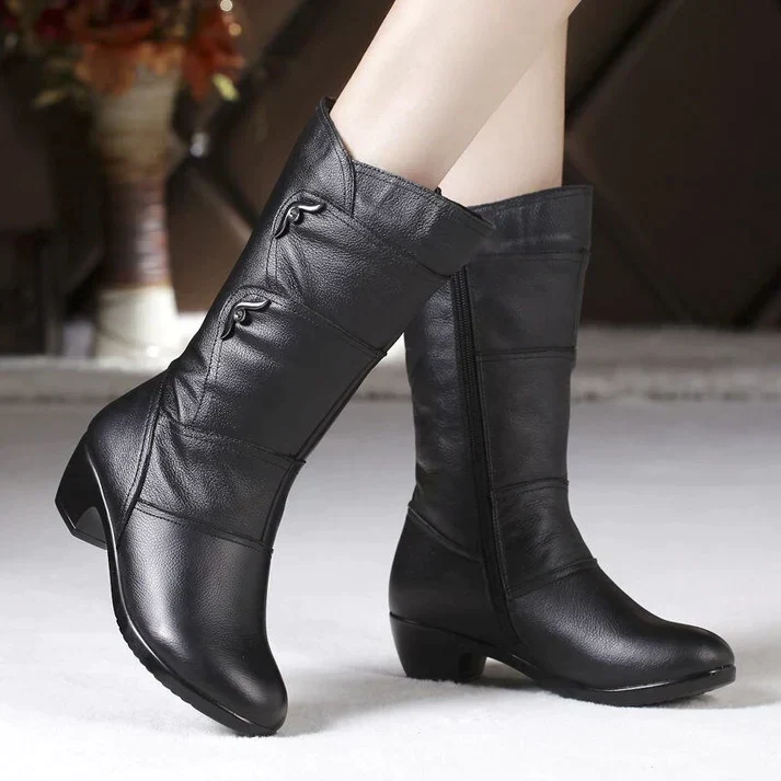 Vespera | Bottes d'hiver noires pour femme