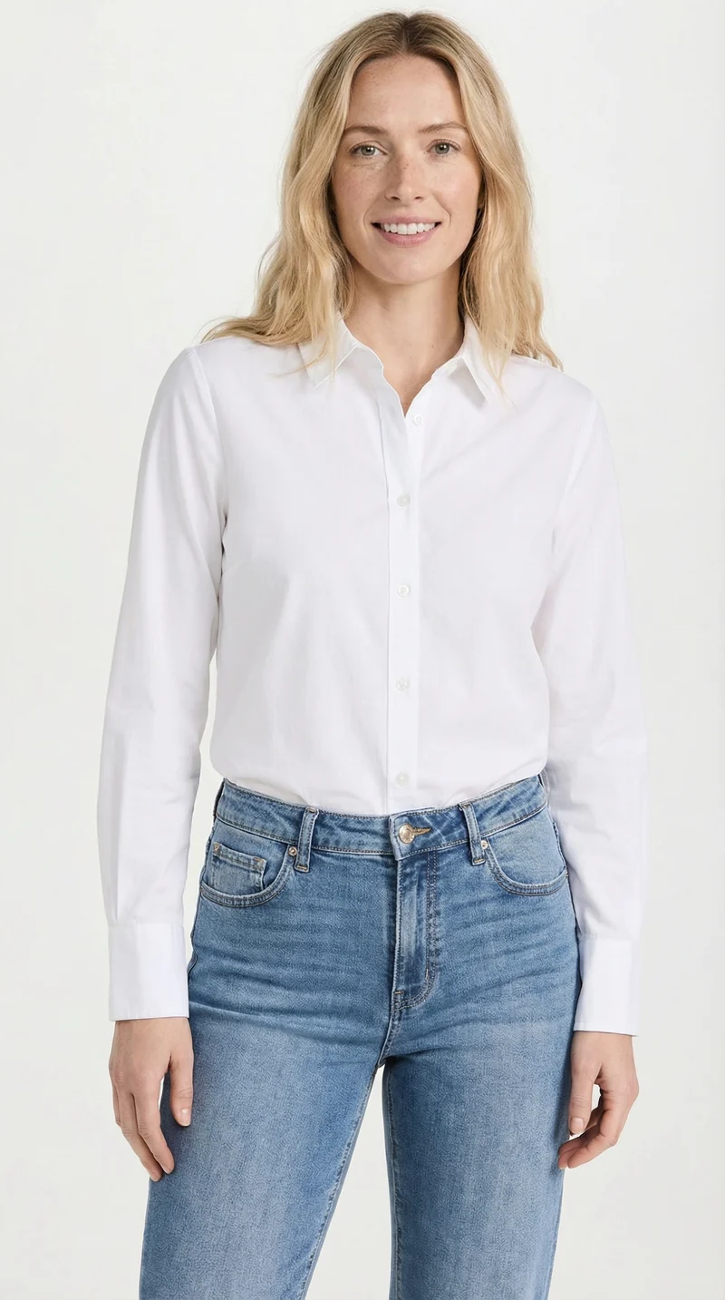 La chemise blanche essentielle coupe classique