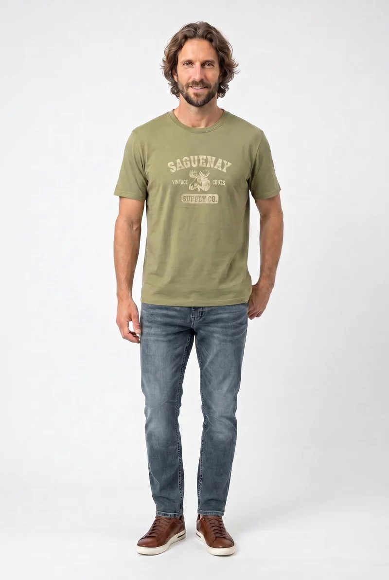 T-shirt imprimé les régions