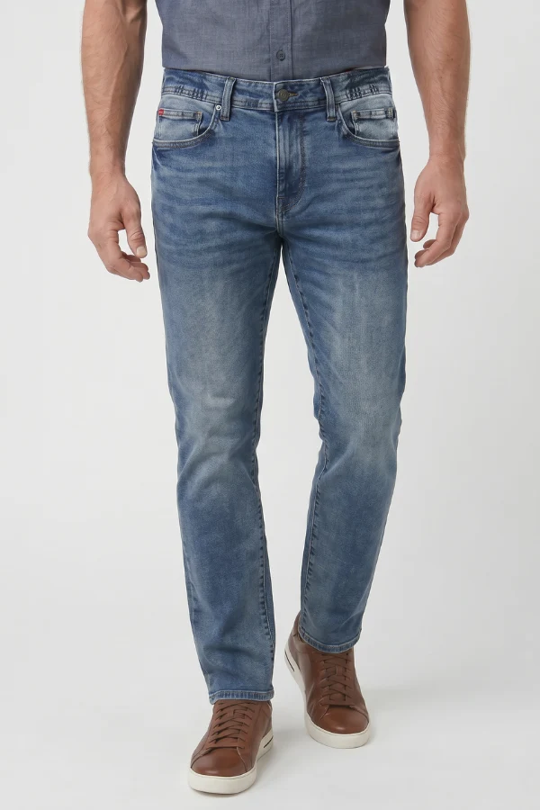 Le jean étroit à taille haute