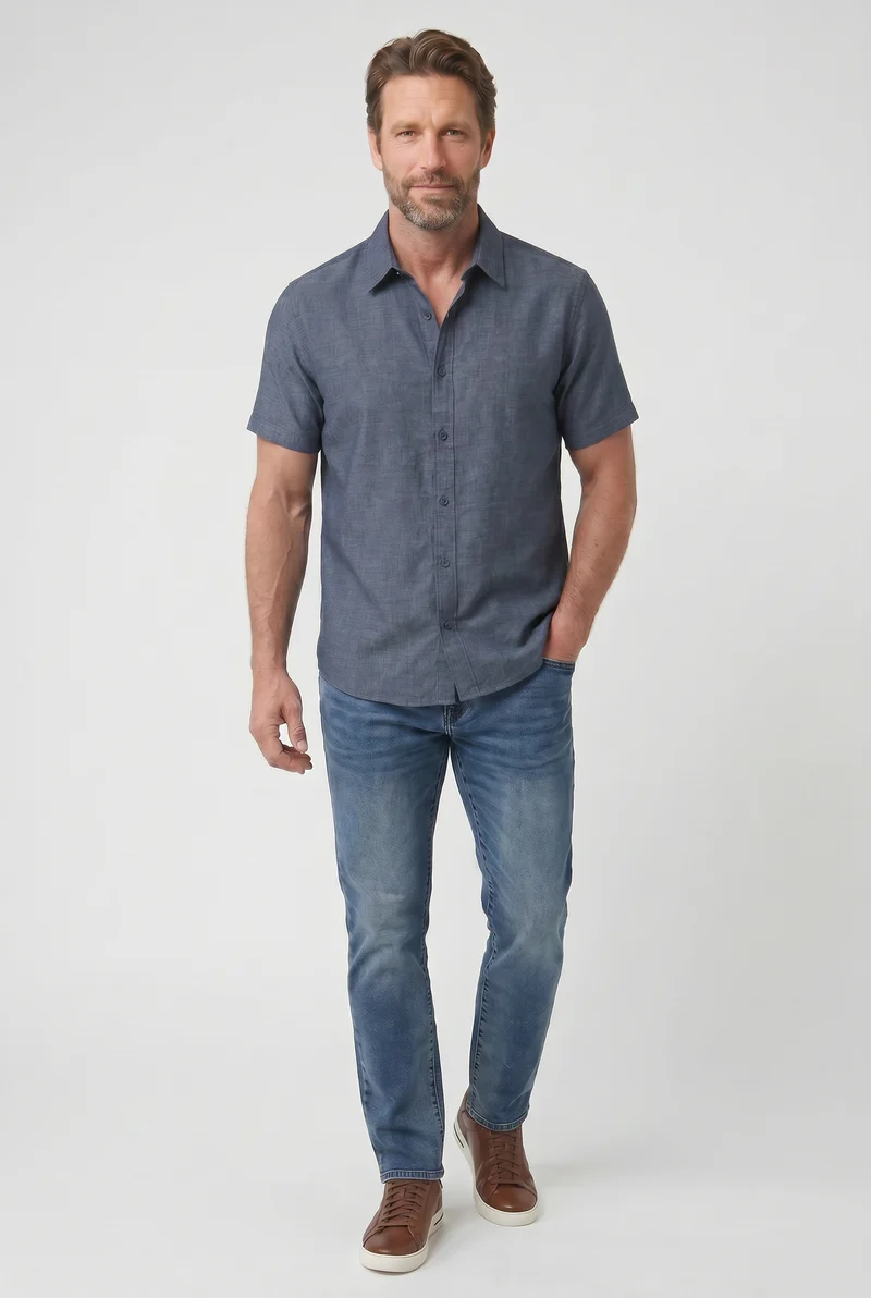 Le jean étroit à taille haute