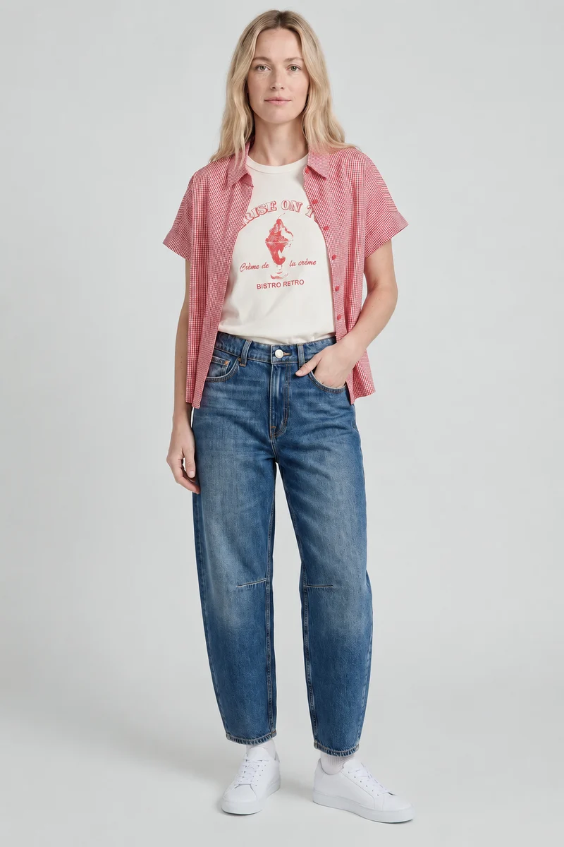 Le barrel jean Guess | Modèle Léana