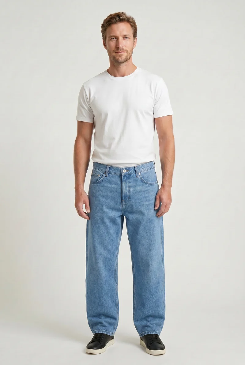 Le jeans baggy taille basse