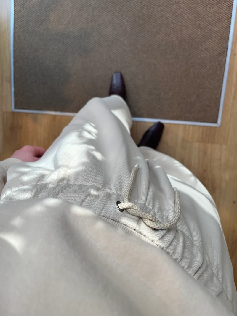 Pantalon de survêtement crème
