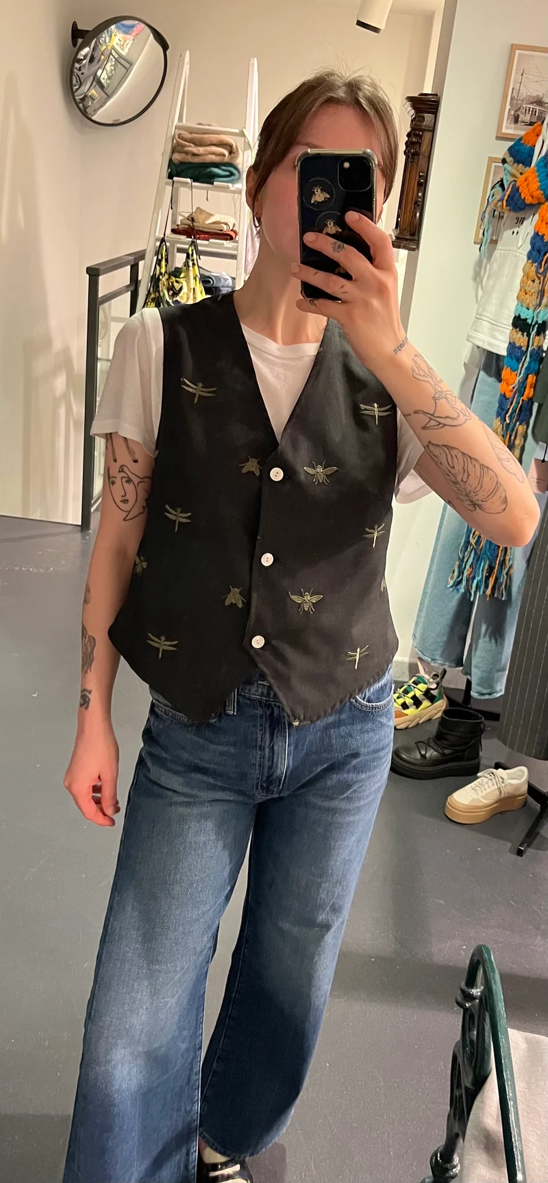 Gilet sur mesure Basquiat variante Pigalle