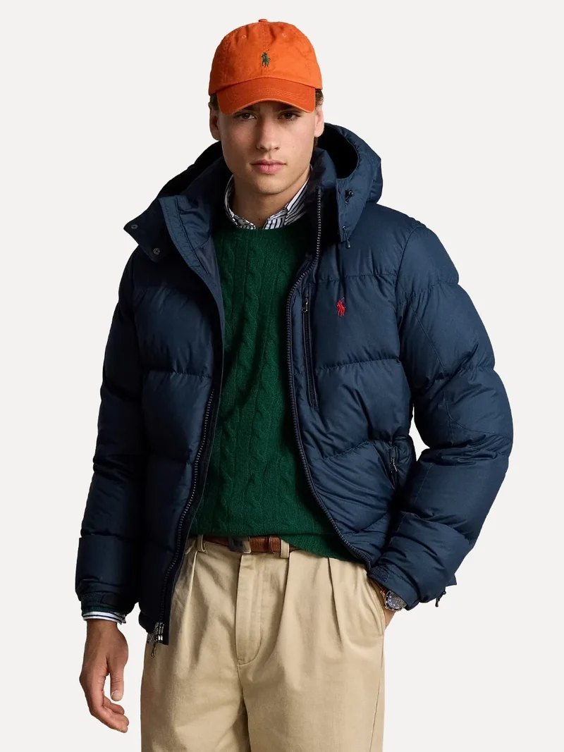 Doudoune déperlante Ralph Lauren marine en duvet