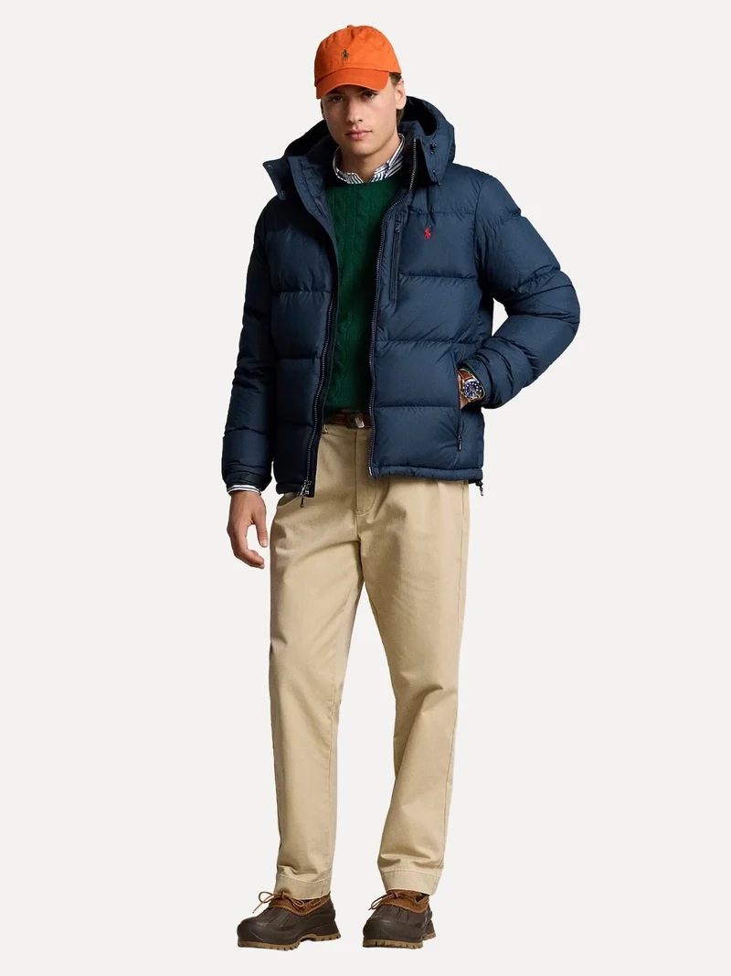 Doudoune déperlante Ralph Lauren marine en duvet