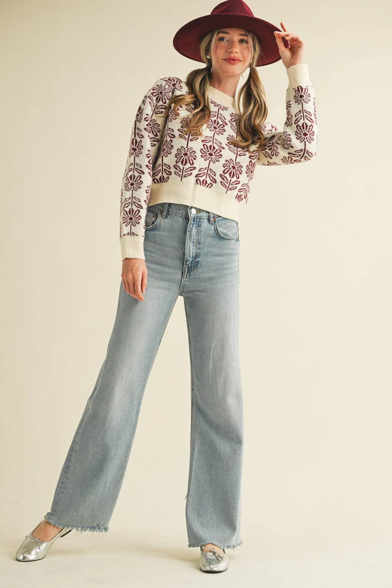 Floral Sweater