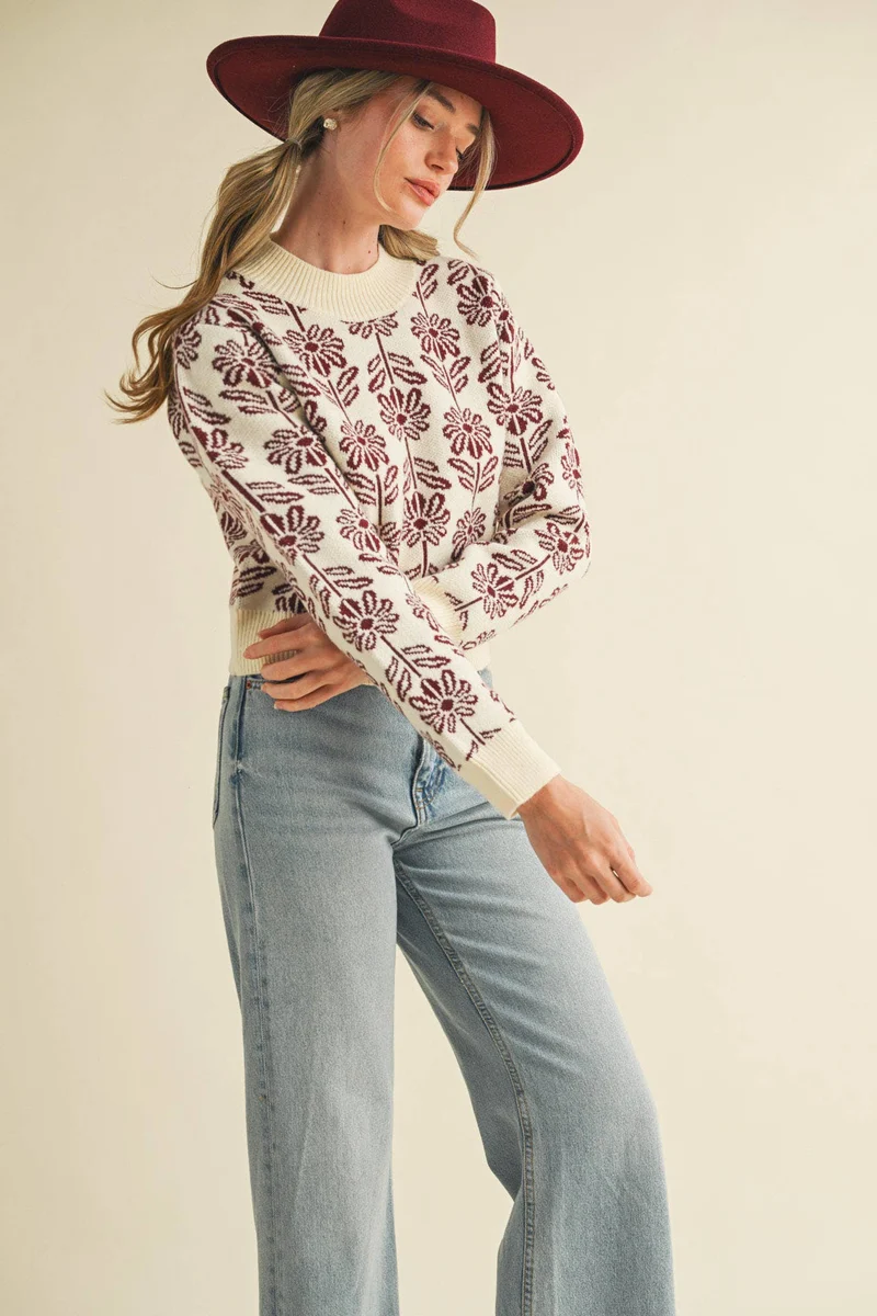 Floral Sweater